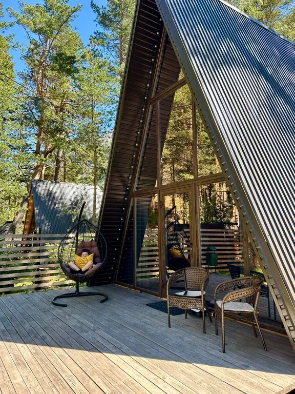 фото Pine house А-frame домик