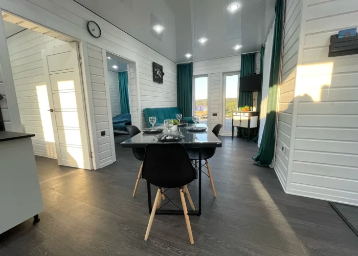 Уютный домик с чаном в тихом местечке