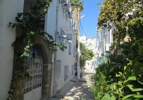White and Blue Bodrum