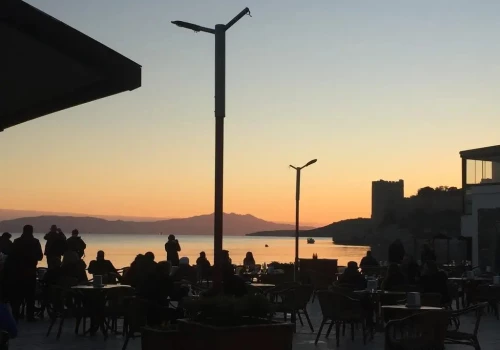 White and Blue Bodrum