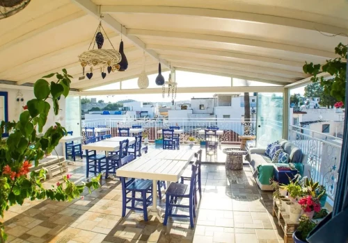 White and Blue Bodrum