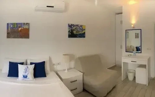 White and Blue Bodrum