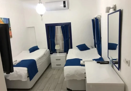 White and Blue Bodrum