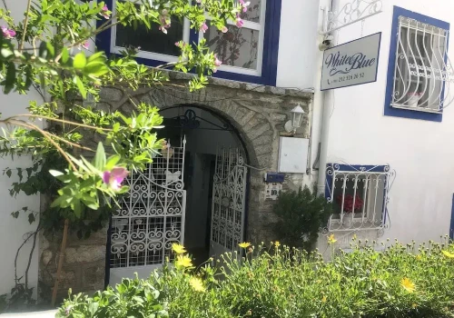 White and Blue Bodrum