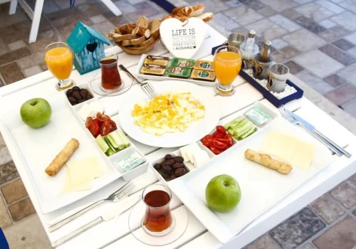 White and Blue Bodrum